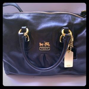 Never used genuine black Coach bag